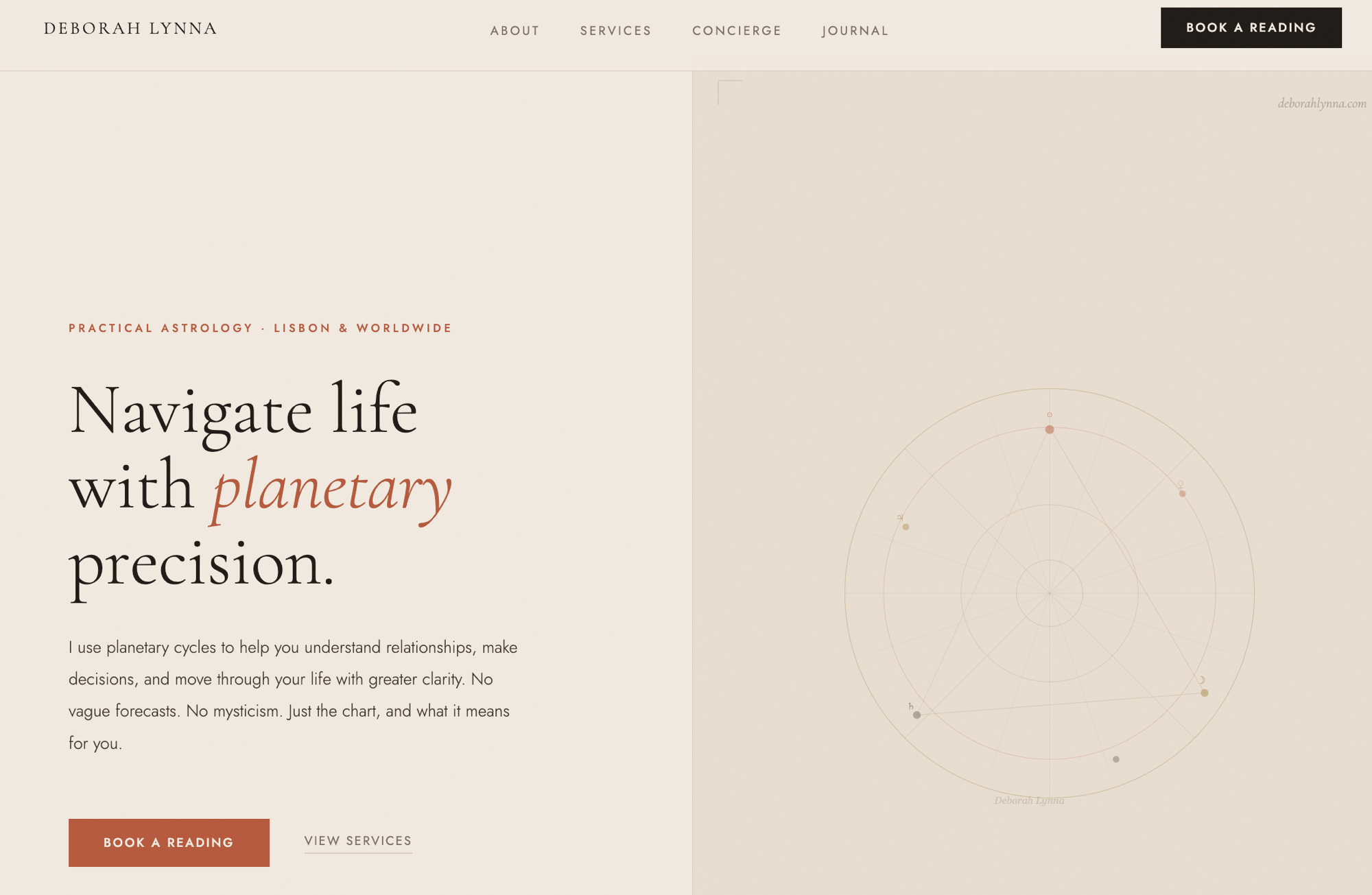 HTML draft homepage concept